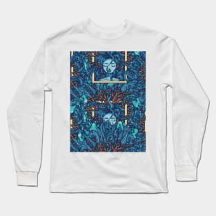 Ocean Wave Personification Long Sleeve T-Shirt